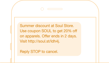 Summer Discount SMS Message